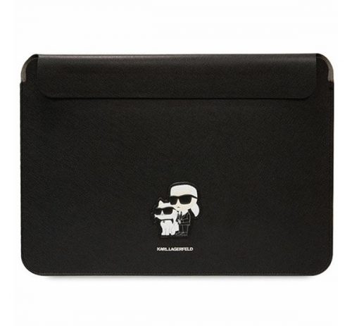 Karl Lagerfeld Sleeve Saffiano Karl&Choupette KLCS16SAKCPMK 16" laptop tok, fekete