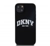 DKNY Liquid Silicone Arch Logo MagSafe iPhone 15 Plus hátlap tok, fekete