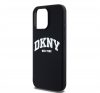 DKNY Liquid Silicone Arch Logo MagSafe iPhone 15 Pro Max hátlap tok, fekete