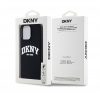 DKNY Liquid Silicone Arch Logo MagSafe iPhone 15 Pro Max hátlap tok, fekete