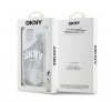 DKNY Liquid Glitter Arch Logo iPhone 15 hátlap tok, átlátszó