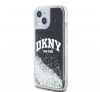 DKNY Liquid Glitter Arch Logo iPhone 11 hátlap tok, fekete