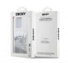 DKNY Liquid Glitter Arch Logo iPhone 14 Pro Max hátlap tok, átlátszó