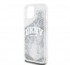 DKNY Liquid Glitter Arch Logo iPhone 14 hátlap tok, átlátszó