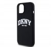 DKNY Liquid Silicone Arch Logo iPhone 13 Magsafe hátlap tok, fekete