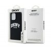 DKNY Liquid Silicone White Printed Logo Apple iPhone 13 Pro Max Magsafe hátlap tok, fekete, DKHMP13XSNYACH