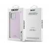 DKNY Liquid Silicone Small Metal Logo iPhone 14 Pro Max Magsafe hátlap tok, rózsaszín, DKHMP14XSMCHLP