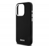 DKNY Liquid Silicone Small Metal Log Apple iPhone 14 Pro Magsafe hátlap tok, fekete,  DKHMP14LSMCHLK