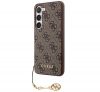 Guess 4G Charms Collection Samsung Galaxy A35 hátlap tok, barna, CSA35GF4GBR