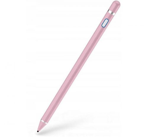 Univerzális toll, műanyag, (bármilyen kapacitív kijelzőhöz), Active Stylus Pen, rózsaszín