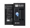 Apple iPhone 12 / 12 Pro, 5D Full Glue betekintésgátló tempered glass kijelzővédő üvegfólia, fekete