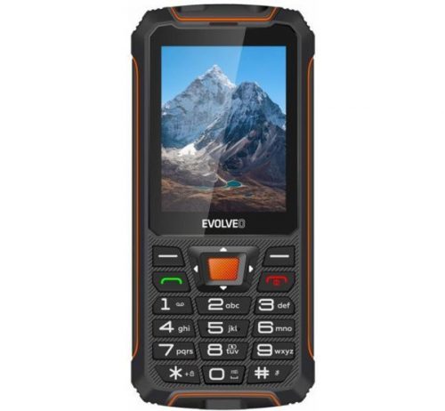 Evolveo Strongphone Z6 mobiltelefon készülék, fekete/narancs