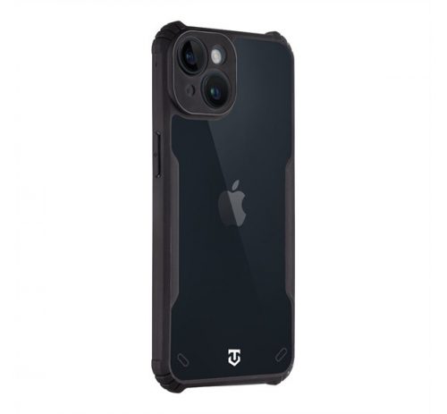 Tactical Quantum Stealth Apple iPhone 14 hátlap tok, átlátszó/fekete