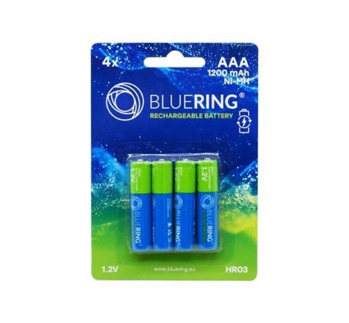 Bluering Elem tölthető akku AAA mikro ceruza HR03 1200mah 4 db