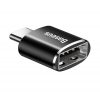 Baseus USB-USB Type-C 2.4A adapter, fekete