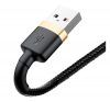 Baseus Cafule USB / Lightning töltő- és adatkábel, 2,4A, 1m, arany-fekete