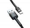 Baseus Cafule USB / Type-C töltő- és adatkábel, 2A, 3m, szürke-fekete