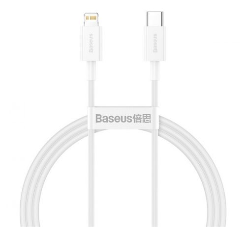 Baseus Superior Series Type-C / Lightning töltő- és adatkábel, 20W, PD, 1m, fehér