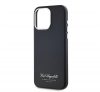 Karl Lagerfeld Grained PU Hotel RSG iPhone 15 Pro Max hátlap tok, fekete