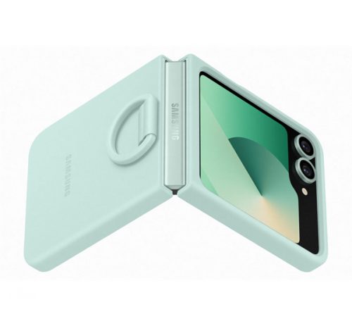 Samsung Galaxy Flip 6 gyári szilikon tok, menta