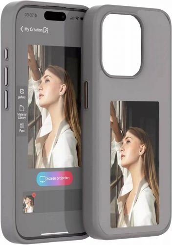 E-Ink okos telefontok, programozható NFC kijelzővel iPhone 13, ezüst