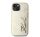 Karl Lagerfeld Wrinkled PU Signature Logo Apple iPhone 15 hátlap tok, arany