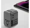 Energea Travelworld 4in1 3xUSB / 2x Type-C utazó gyorstöltő adapter, (PD-PPS-QC 3.0) 35.5W, szürke (US/UA/EU/UK) 