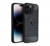 Forcell Carbon Apple iPhone 16 Pro szilikon tok, fekete