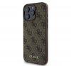 Guess 4G Classic Apple iPhone 16 Pro hátlap tok, barna GUHCP16LG4GFBR