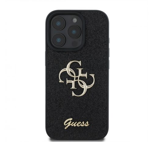 Guess Apple iPhone 16 Pro hátlap tok, fekete/barna GUHCP16LHG4SGK