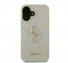 Guess Fixed Glitter Big 4G Apple iPhone 16 Plus hátlap tok, arany 