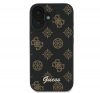 Guess PU Peony Script Apple iPhone 16 Plus MagSafe kompatibilis tok, fekete/barna GUHMP16MPGPYSK