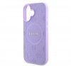 Guess Saffiano Peony Classic Logo Apple iPhone 16 hátlap tok, lila GUHMP16SPSAPSMEU