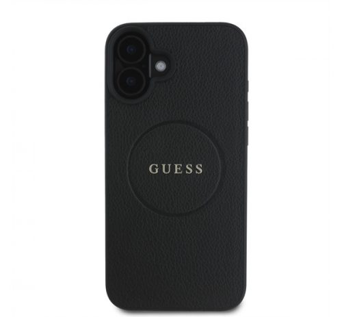 Guess PU Grained Classic Logo Apple iPhone 16 MagSafe kompatibilis hátlap tok, barna