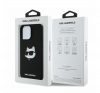 Karl Lagerfeld  Silicone Choupette Head Print Apple iPhone 16 Pro Magsafe kompatibilis hátlap tok, fekete 