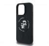 Karl Lagerfeld Silicone KC Heads Ring  Apple iPhone 16 Pro hátlap tok, fekete KLHMP16LSCMKCRHK