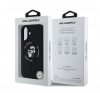 Karl Lagerfeld Silicone KC Heads Ring Apple iPhone 16 hátlap tok, fekete KLHMP16SSCMKCRHK