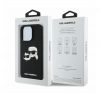 Karl Lagerfeld Silicone Double Heads Print Apple iPhone 16 Pro Max Magsafe kompatibilis hátlap tok, fekete 