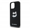 Karl Lagerfeld Liquid Silicone Choupette Head MagSafe Apple iPhone 16 Pro Max hátlap tok, fekete