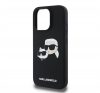 Karl Lagerfeld Liquid Silicone Double Heads MagSafe Apple iPhone 16 Pro Max hátlap tok, fekete