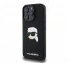 Karl Lagerfeld Liquid Silicone Karl Head MagSafe Apple iPhone 16 Pro hátlap tok, fekete