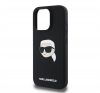 Karl Lagerfeld Liquid Silicone Karl Head MagSafe Apple iPhone 16 Pro Max hátlap tok, fekete