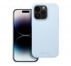 Roar Apple iPhone 16 Pro prémium szilikon tok velúr béléssel, világoskék