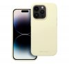 Roar Apple iPhone 16 Pro Max prémium szilikon tok velúr béléssel, világossárga