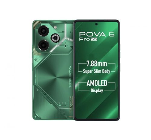 Tecno Pova 6 Pro 5G 12/256GB okostelefon, Comet Green (zöld)