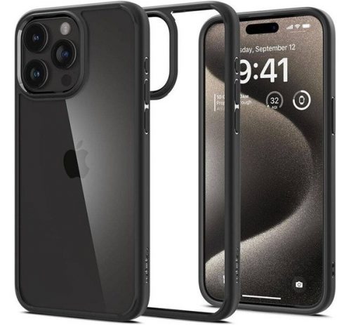 Spigen Ultra Hybrid iPhone 16 Pro Max tok, Matte Black, fekete ACS07996