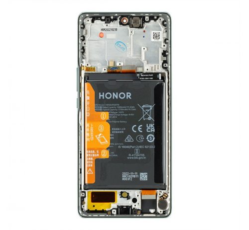 Honor Magic5 Lite gyári LCD kijelző kerettel, zöld (Service Pack)