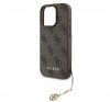 Guess 4G Charm Apple iPhone 16 Pro Tone on Tone hátlap tok, barna