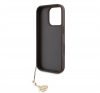 Guess 4G Charm Apple iPhone 16 Pro Tone on Tone hátlap tok, barna