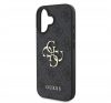 Guess PU 4G Metal Logo Apple iPhone 16 Plus hátlap tok, szürke